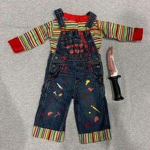 Chucky homemade costume size 18 mo